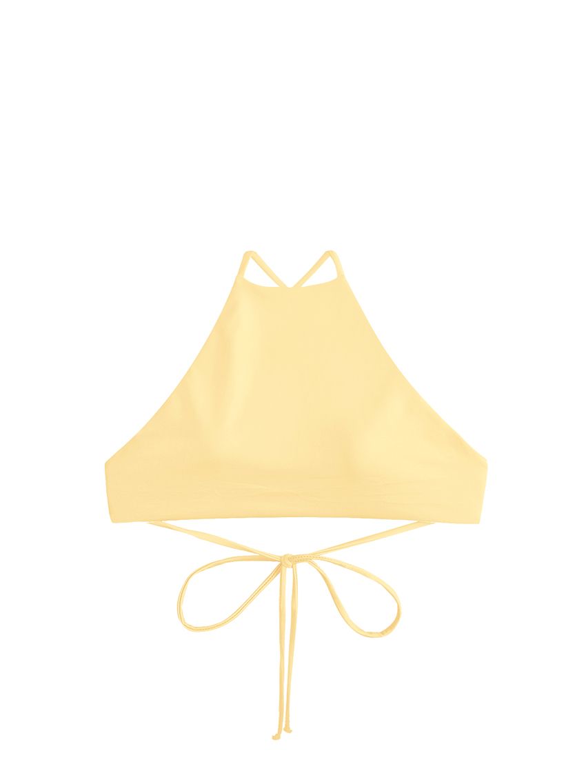 Áo yếm bơi Bold Bikini cột dây màu vàng nhạt - Butterscotch Coral Top