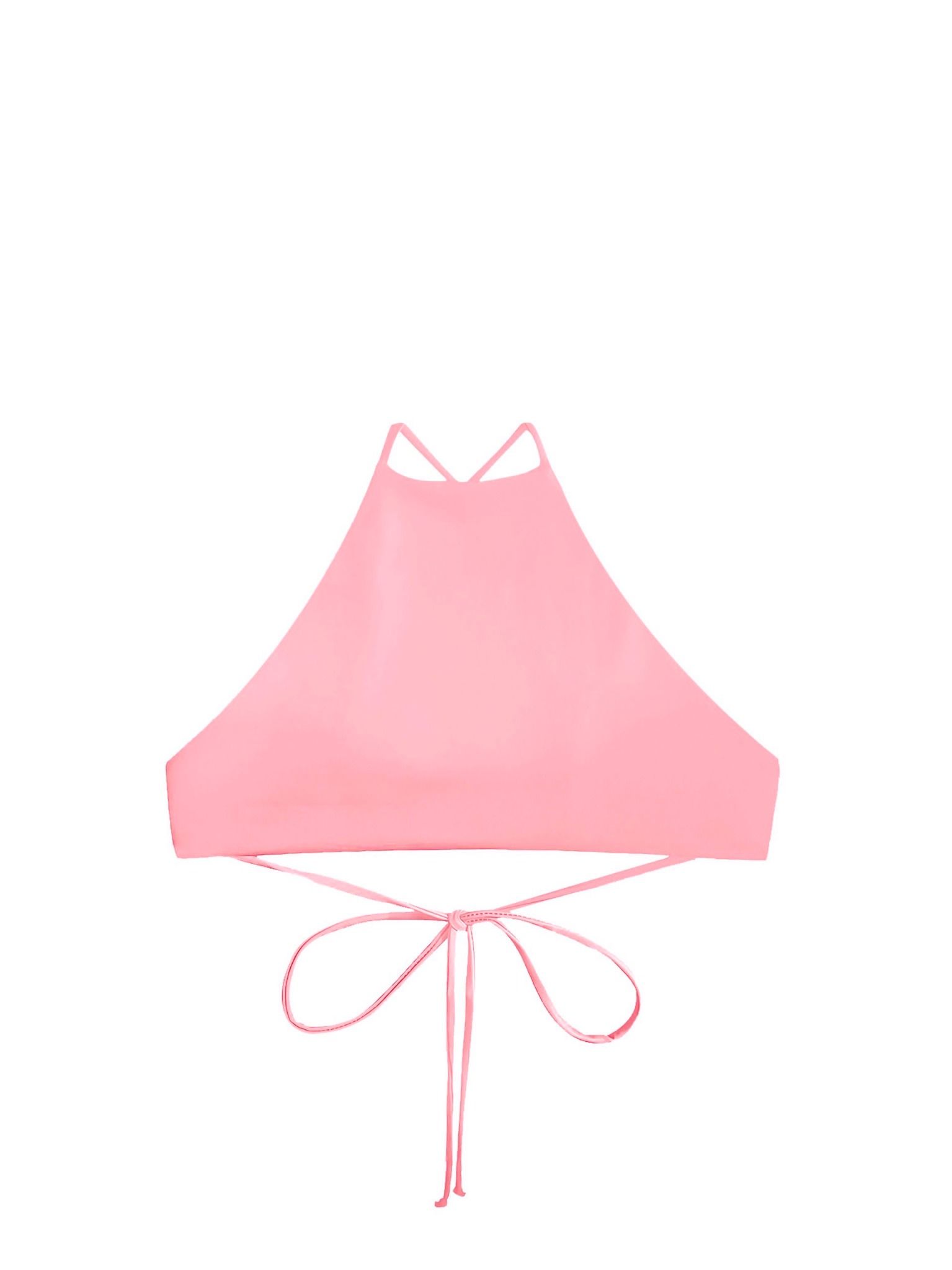 Áo yếm bơi Bold Bikini cột dây màu hồng thạch anh - Rose Quartz Coral Top