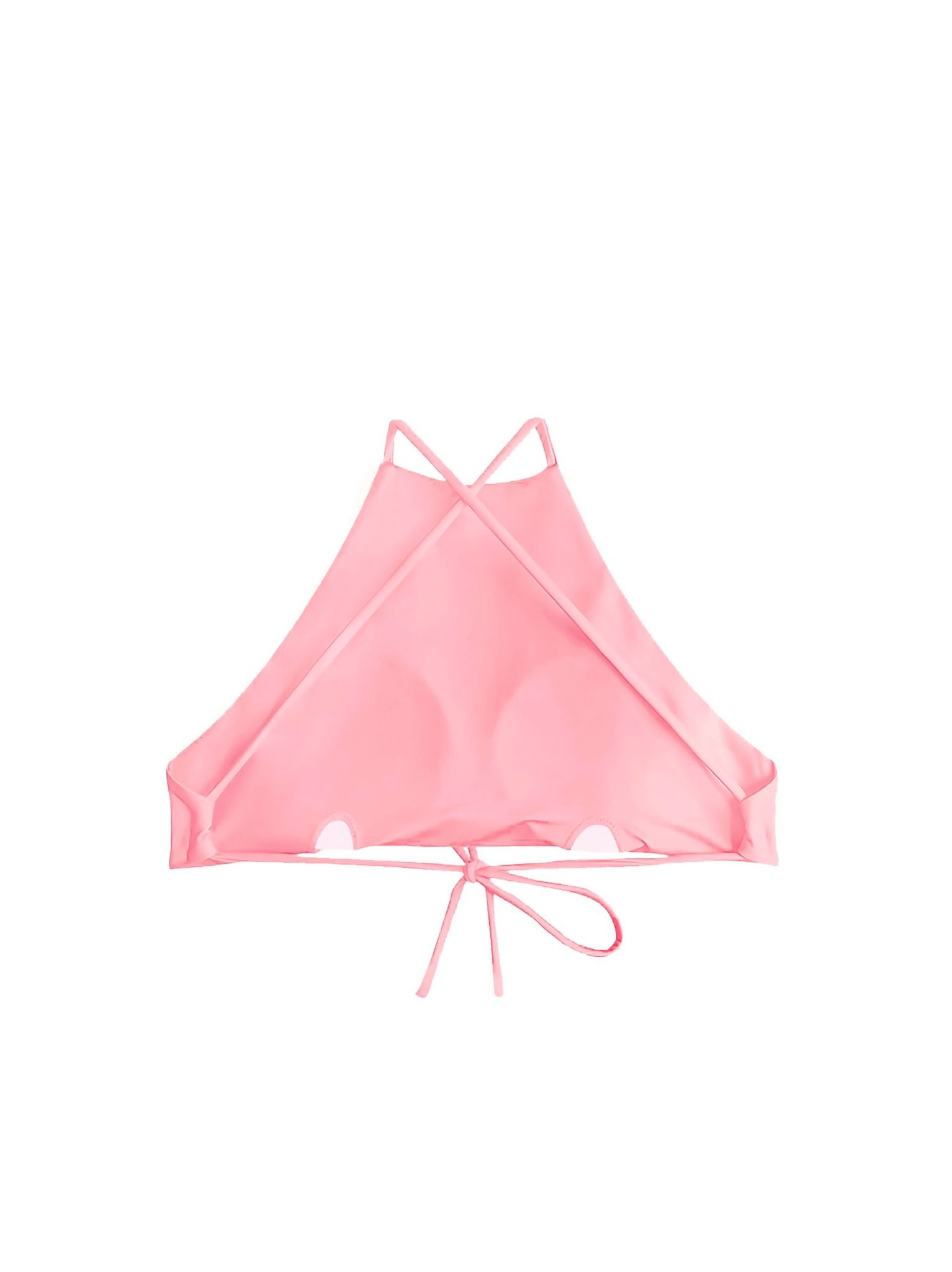 Áo yếm bơi Bold Bikini cột dây màu hồng thạch anh - Rose Quartz Coral Top