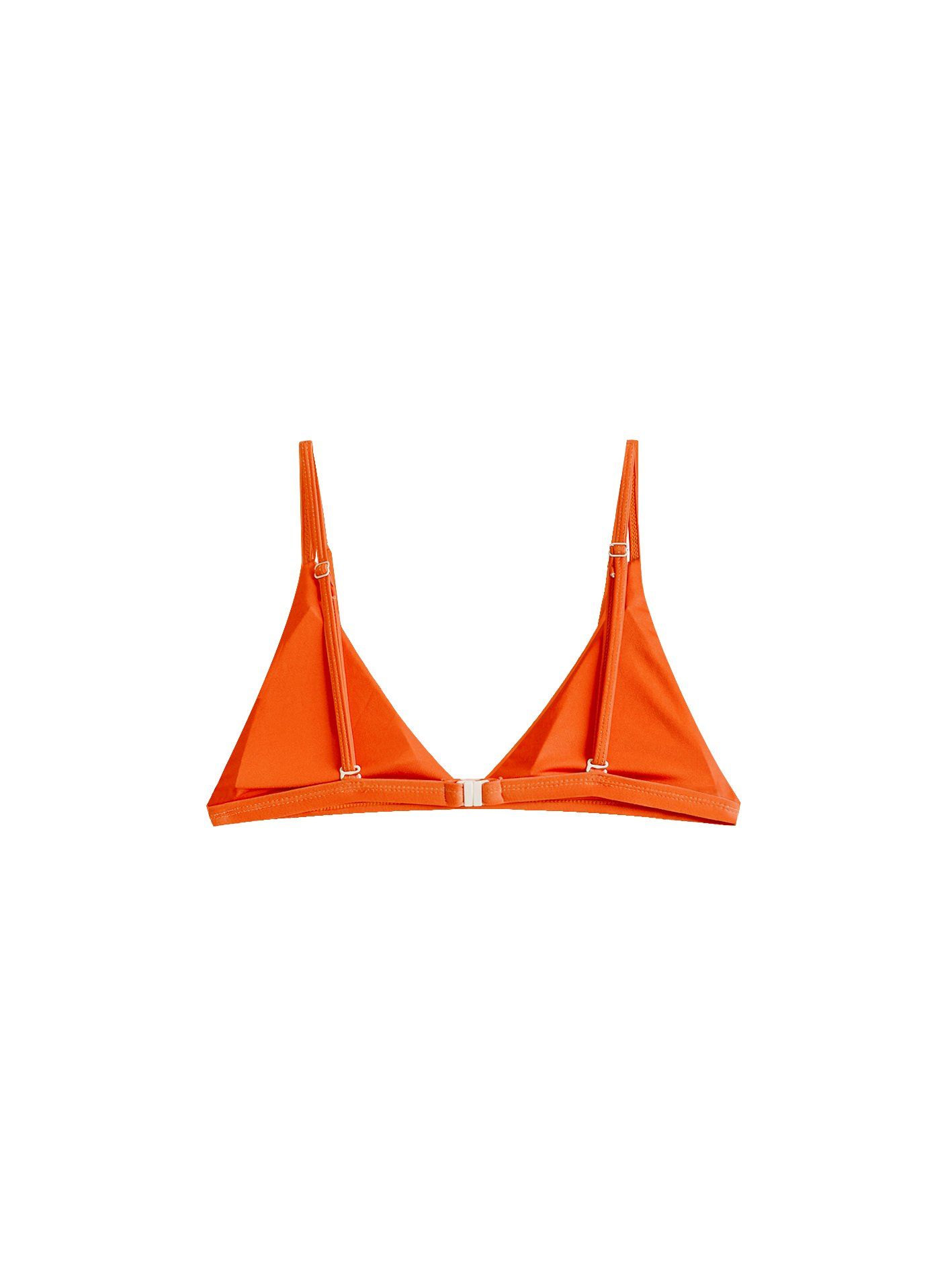 Áo bơi tam giác màu cam gạch có khóa gài - Tangerine Ocean Top