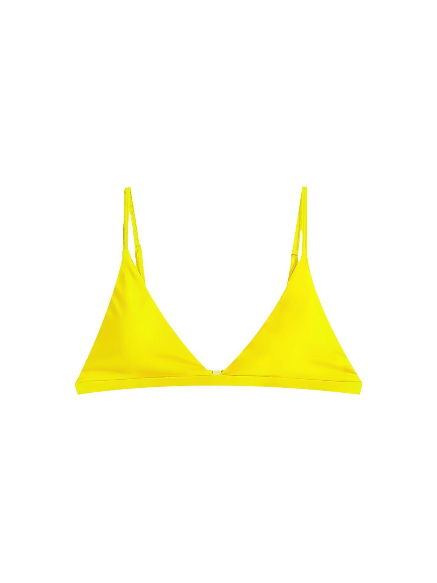 Áo bơi tam giác màu vàng có khóa gài - Yellow Ocean Top