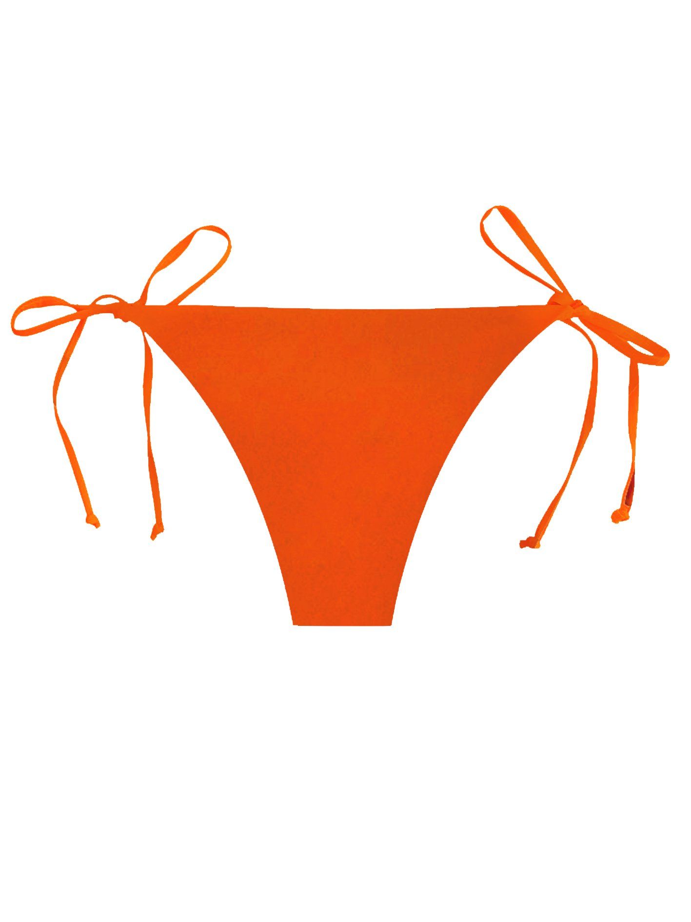 Quần bikini cột dây màu cam gạch - Tangerine Basic Bottom