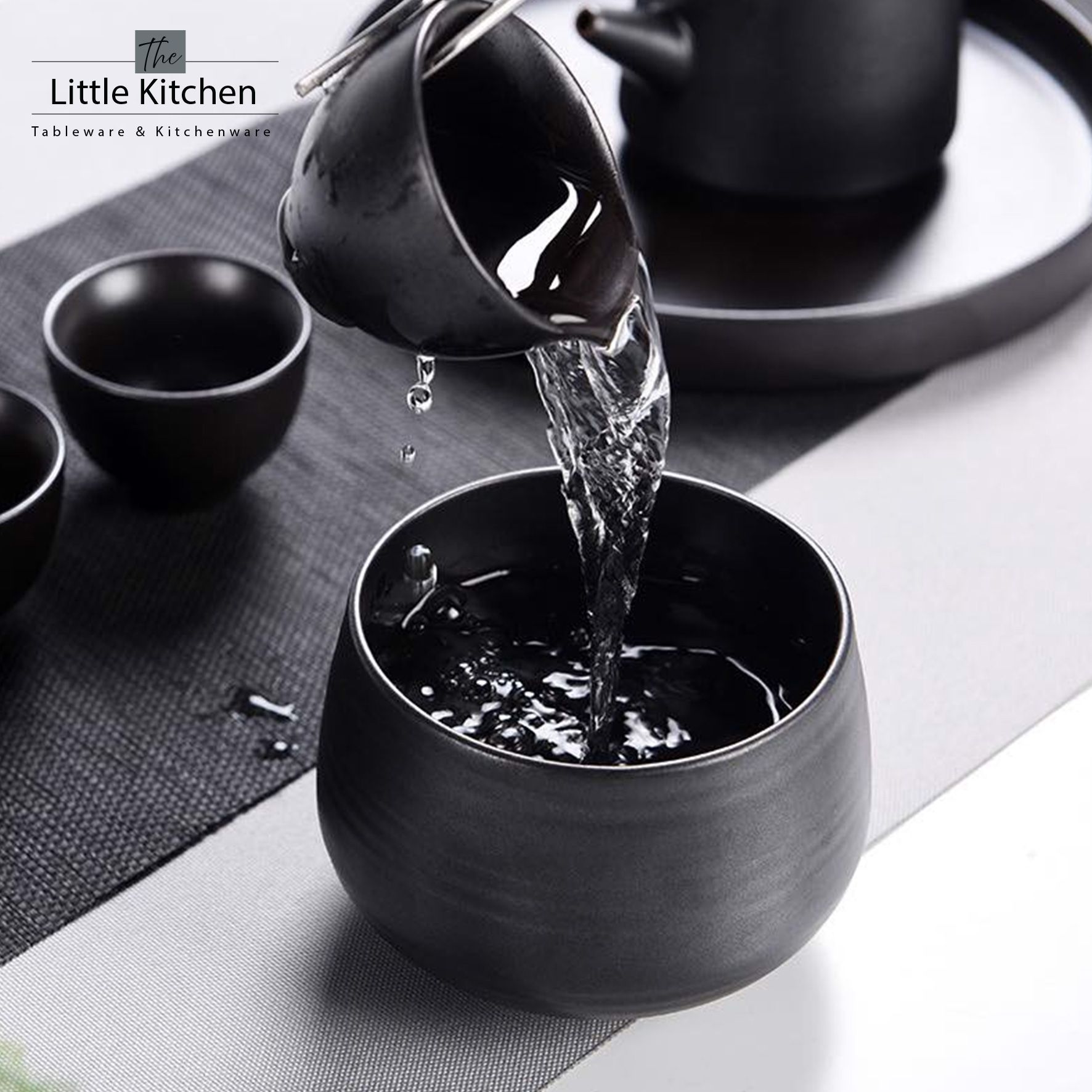 Bộ ấm trà đen. Chất liệu cao cấp, màu sắc độc đáo sang trọng