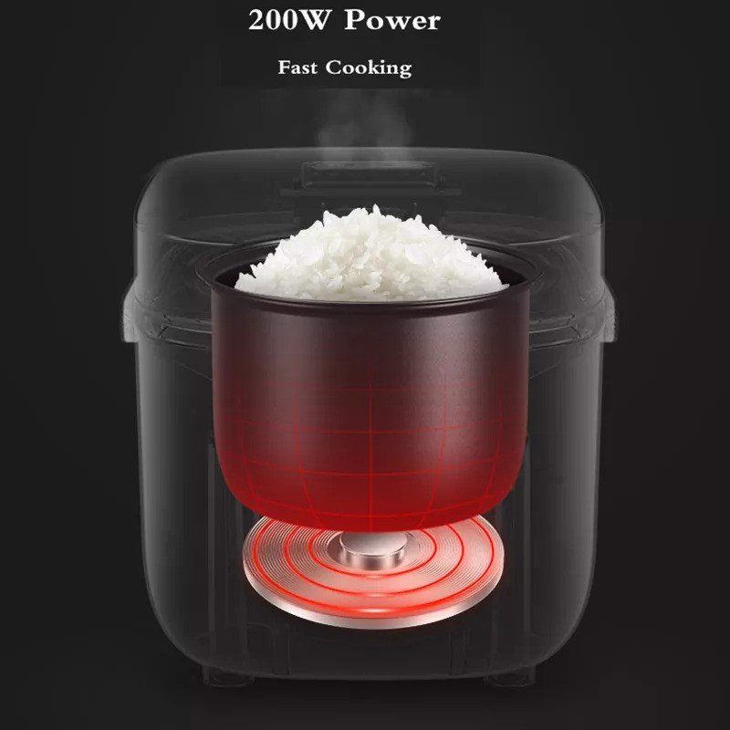 Nồi cơm điện mini Mishio MK265 (4 màu lựa chọn : xanh, nâu, trắng, hồng)