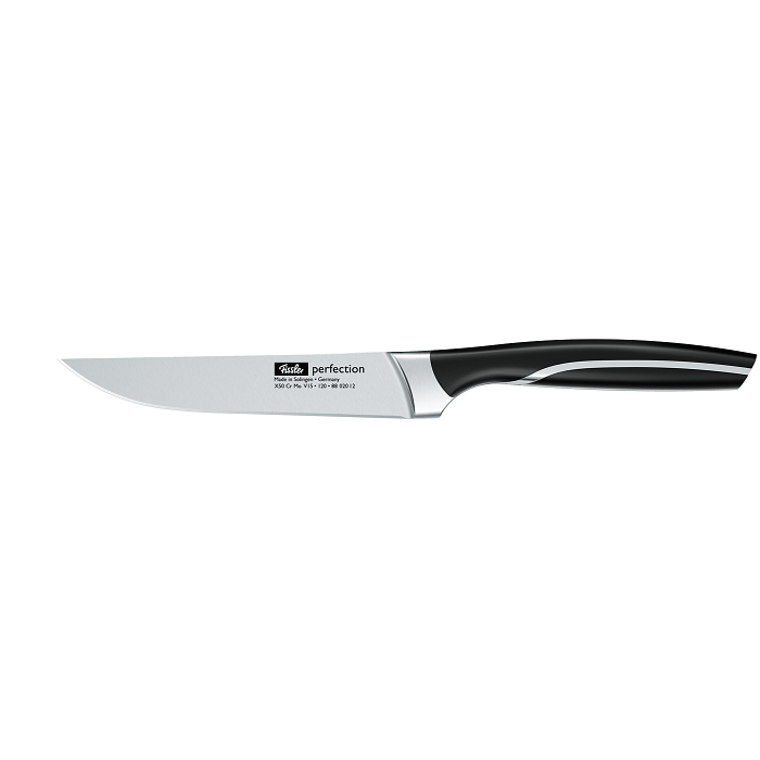  Dao bít tết Đức Fissler Perfection, chiều dài lưỡi dao: 12cm. Dụng cụ nhà bếp lí tưởng để cắt mọi loại thịt một cách nhẹ nhàng và dễ dàng hơn. 