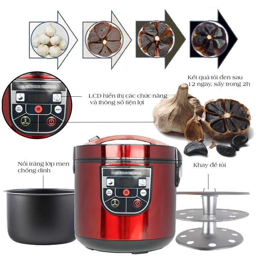 Nồi tỏi đen đa năng Mishio MK54
