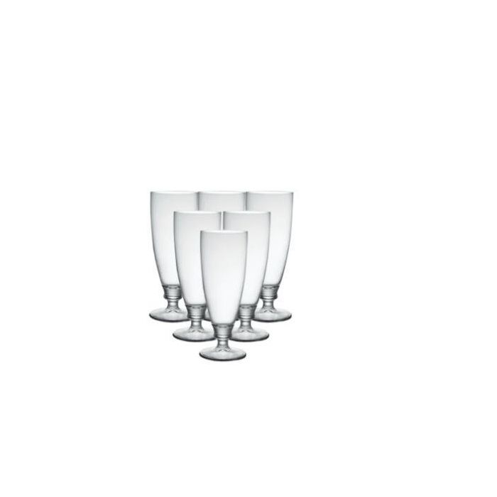 Ly bia Ý thương hiệu Bormioli Harmonia. Dung tích: 38cl/1 ly. Một bộ có 6 ly.