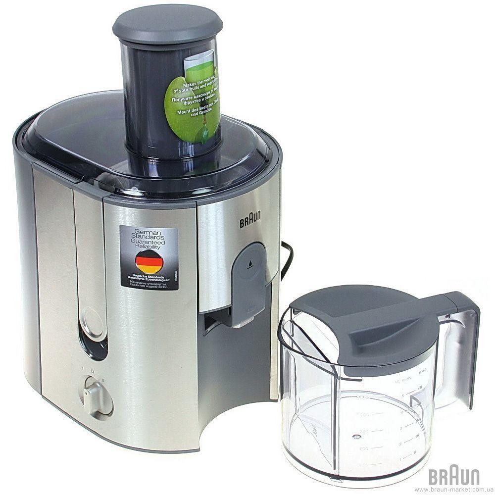 Máy ép trái cây Đức Braun J700. Công suất 1000W, thiết kế hiện đại, sang trọng, ép chỉ 15s.