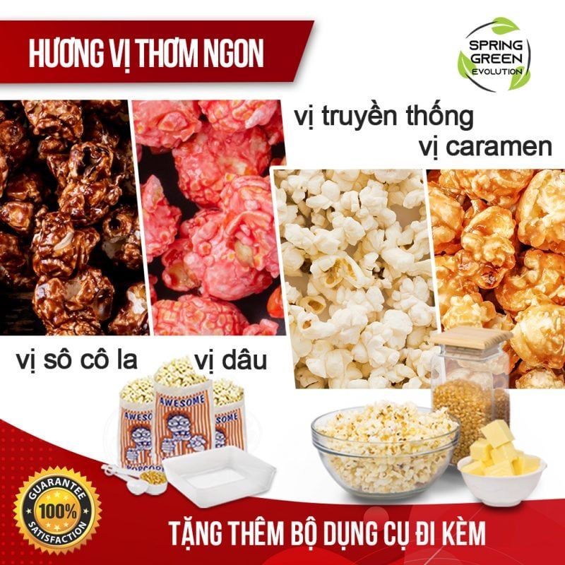 Máy Làm Bắp Rang Bơ | Máy Nổ Bỏng Ngô