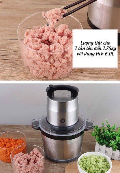 Máy Xay thịt 6L 1200W Mishio MK279