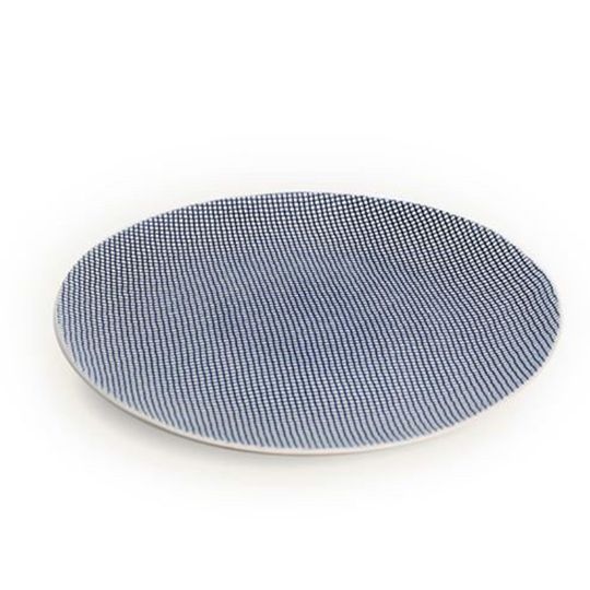 Đĩa gốm Thailand-Nam Khan Dinner-Gốm thủ công cao cấp-An toàn cho lò vi sóng và máy rửa-Kích thước D28cm