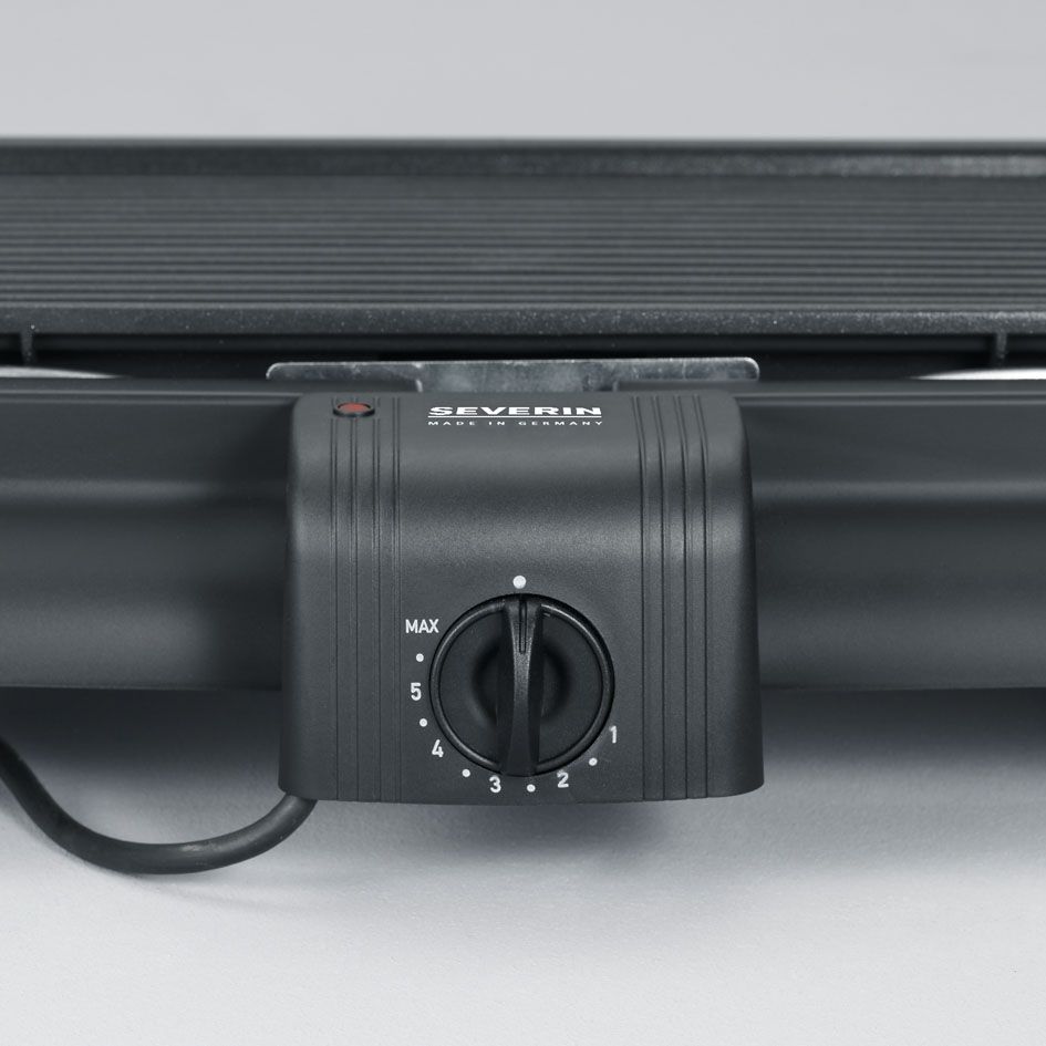 Vỉ nướng điện Đức Severin PG1525. Công suất 1600W. Giảm thiểu khói, mỡ chảy và thức ăn không bị khô.