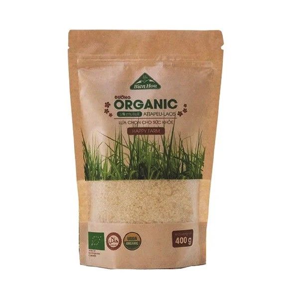  Đường hữu cơ Organic - Biên Hòa - Gói 400gr 