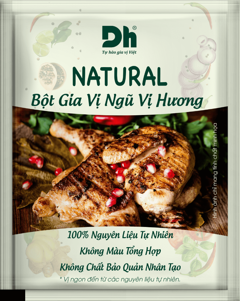  Natural Bột Gia Vị Ngũ Vị Hương  DHFood 10gr (Gói) 