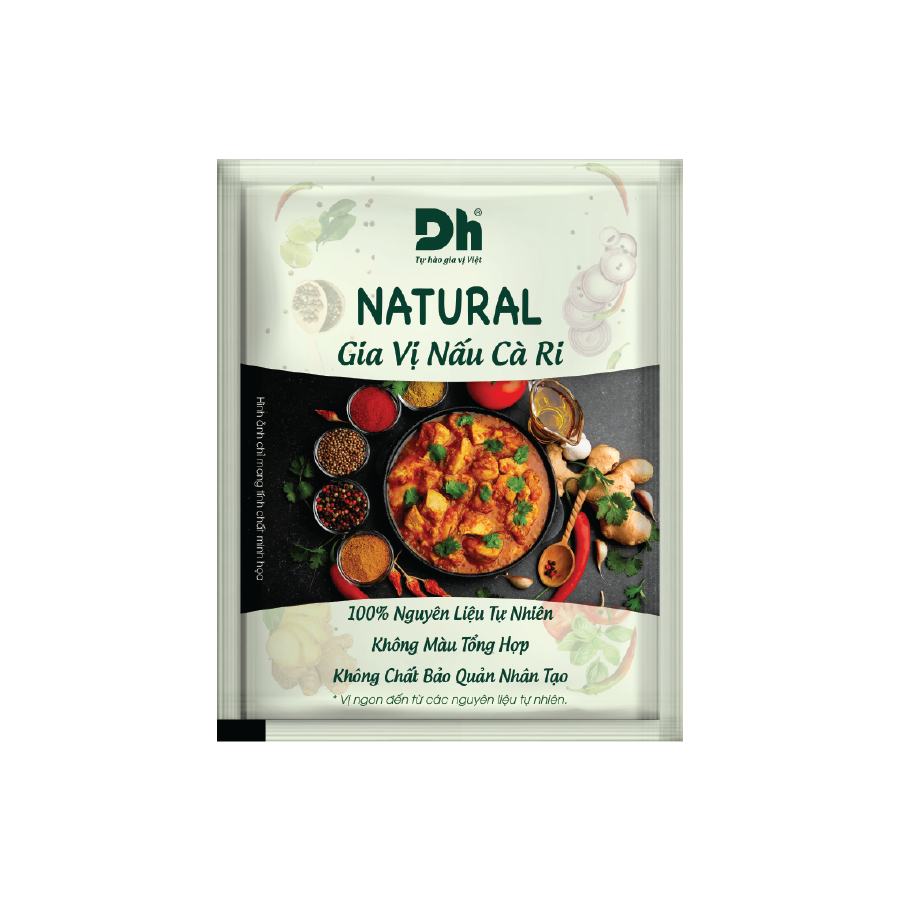  Natural gia vị nấu Cà Ri DHFood 10gr 