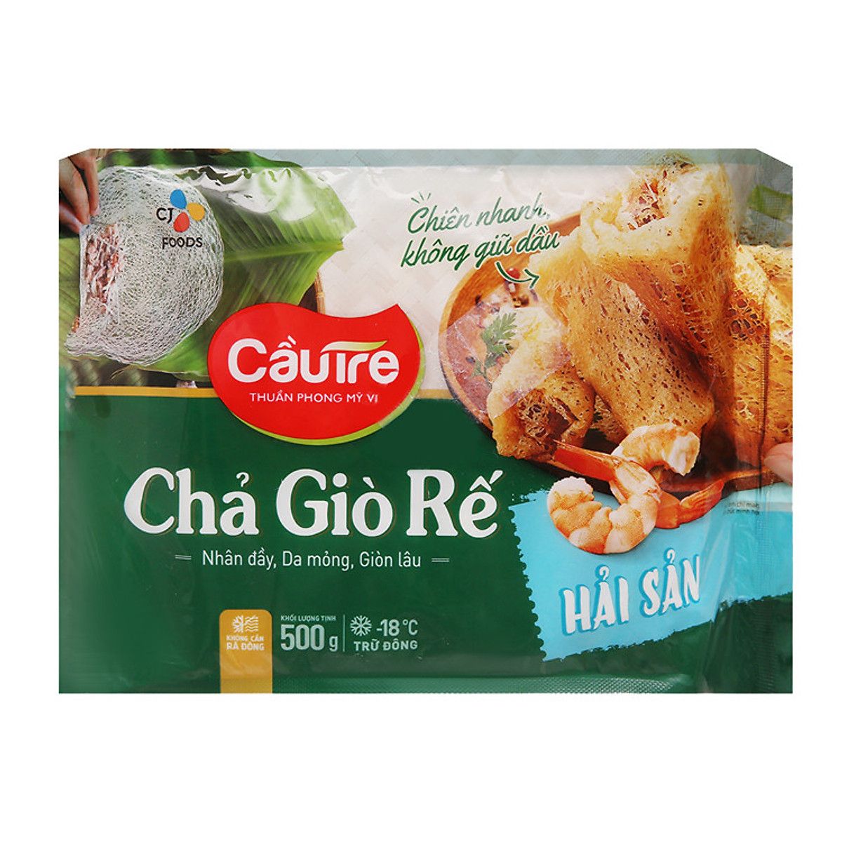  Chả giò rế hải sản - Cầu Tre - Gói 500g 