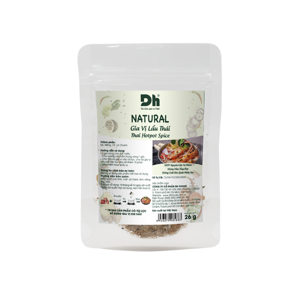  Natural gia vị lẩu thái DHFood 26gr (chai ) 