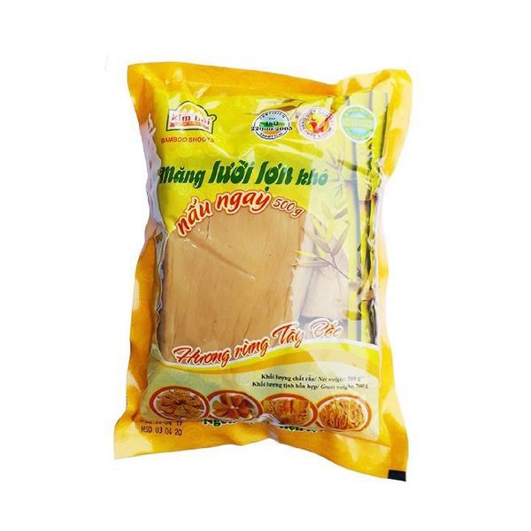  Măng Lưỡi Lợn Khô Nấu Ngay - Kim Bôi - Gói 500g 