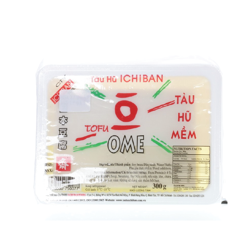  Tàu hũ mềm Ome - ICHIBAN - Hộp 300g 