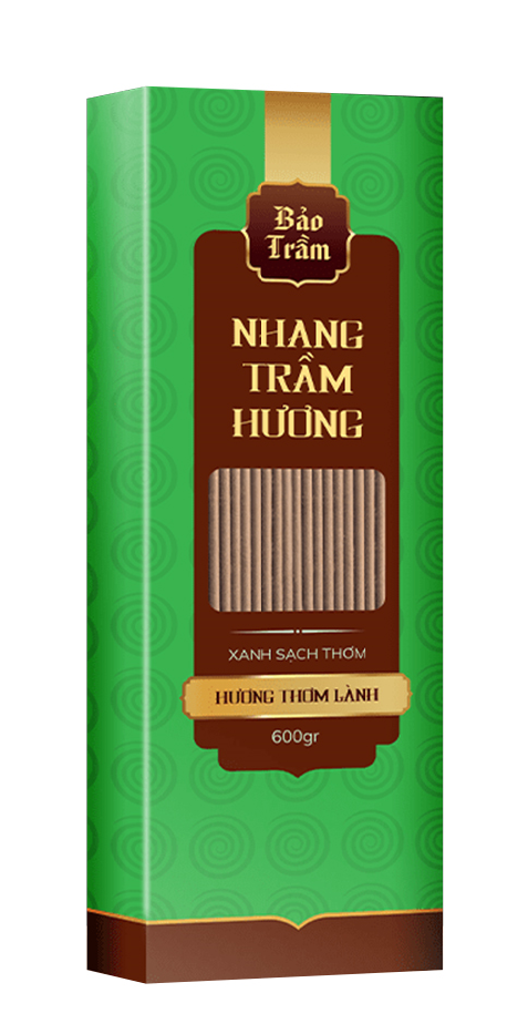  Nhang Bảo Trầm xanh lá 30cm*600gr (Hộp) 