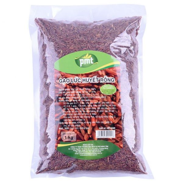  Gạo lứt huyết rồng Phú Minh Tâm Gói 1kg 