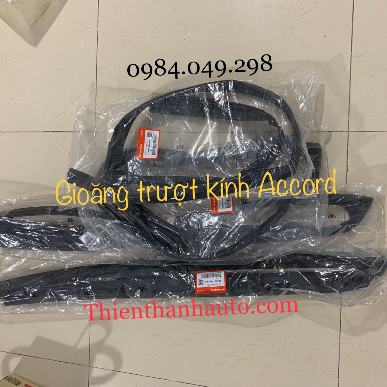 Gioăng trượt kính cửa trước - sau Honda Accord - Thienthanhauto.com