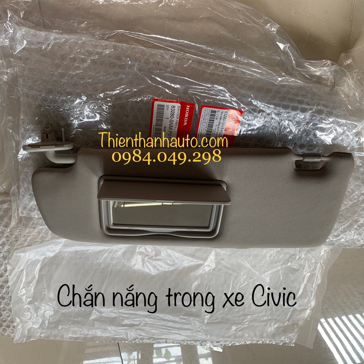 Chắn nắng trong xe - tấm che nắng bên lái Honda Civic chính hãng - Thienthanhauto.com