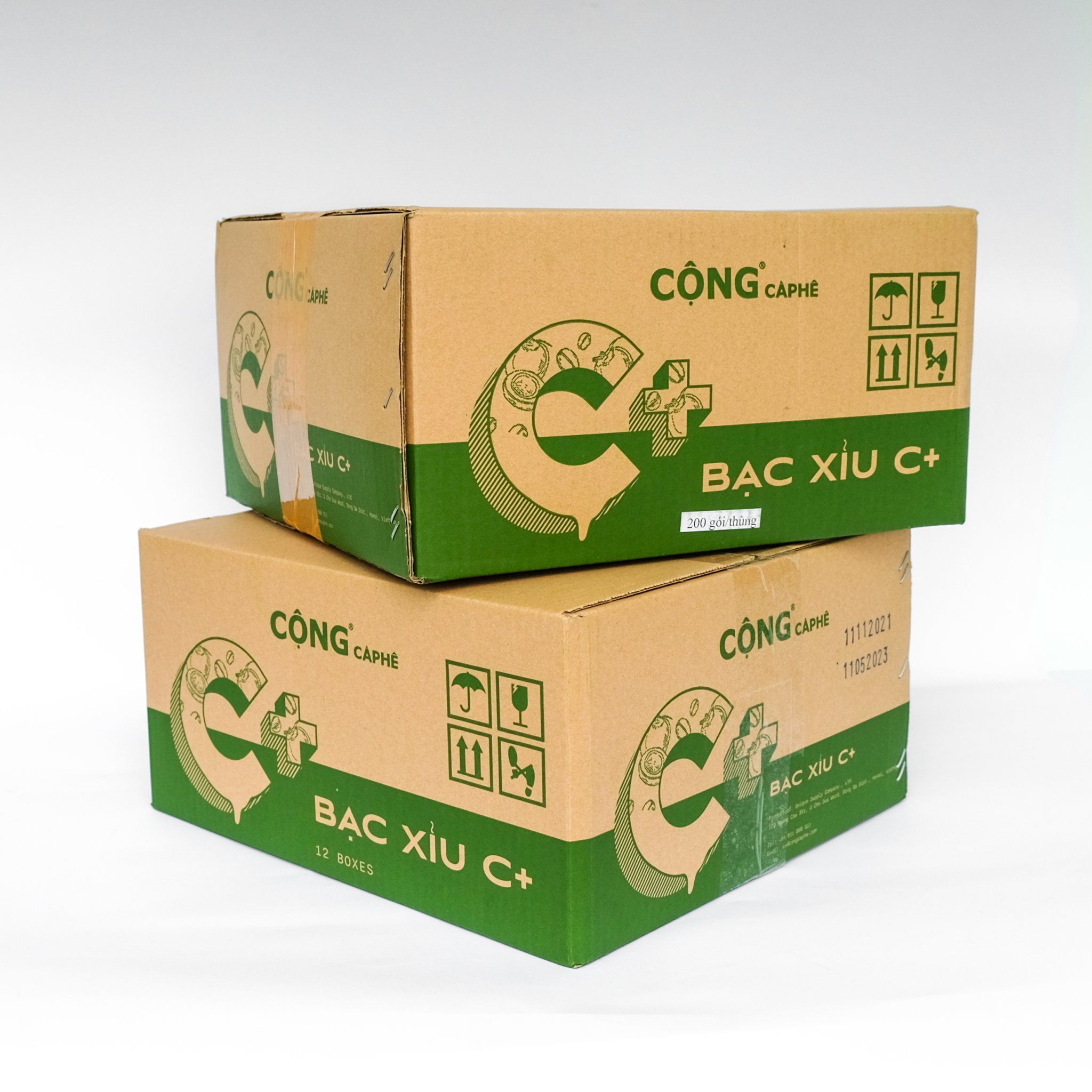 Cà phê bạc xỉu hoà tan C+ Cộng Cà Phê 12 hộp/thùng