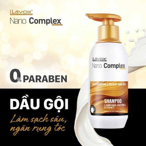  Dầu Gội Làm Sạch Sâu Ngăn Rụng Tóc Lavox Nano Complex 300ml 