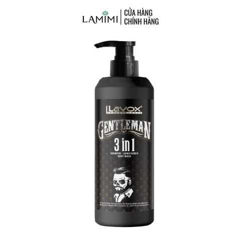  Dầu Gội – Xả – Tắm 3 in 1 Lavox Gentleman 