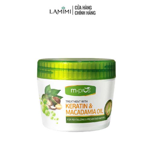  Kem Hấp Hồi Sinh Keratin & Macadamia Oil Ngừa Rụng Tóc 