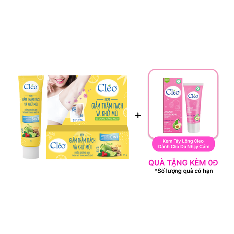  Kem Giảm Thâm Nách Và Khử Mùi Cleo (Tặng Kèm Kem Tẩy Lông Cleo) 