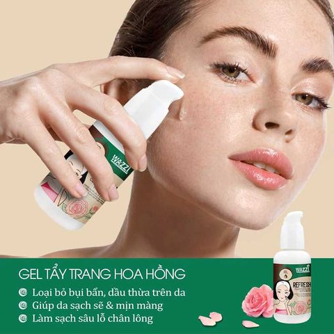  Gel Tẩy Trang Hoa Hồng Wazzi 