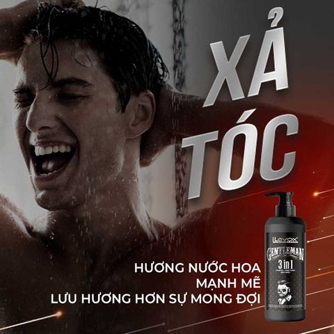  Dầu Gội – Xả – Tắm 3 in 1 Lavox Gentleman 