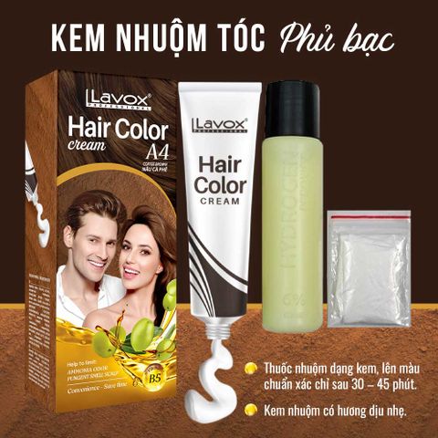  Kem Nhuộm Phủ Bạc Lavox 