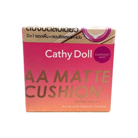  Phấn Nước Mịn Lì Cathy Doll AA Matte Cushion SPF50 PA+++ Acne And Sebum Control 10g 