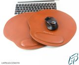  Bàn di chuột , miếng lót chuột bằng da bo thật có đệm kê tay Mouse Pads Leather LAPELLE 