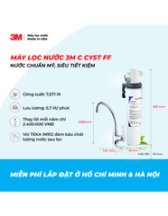 MÁY LỌC NƯỚC 3M LẮP DƯỚI BỒN RỬA + VÒI TEKA CHÂU ÂU - 3M AP EASY CYST FF