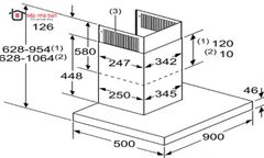 Máy Hút Mùi Gắn Tường HMH.DWB98JQ50B Series 6