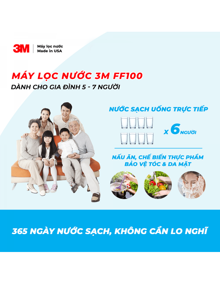 MÁY LỌC NƯỚC LẮP DƯỚI BỒN RỬA 3MFF100 + VÒI TEKA IN912 - 3M FF100