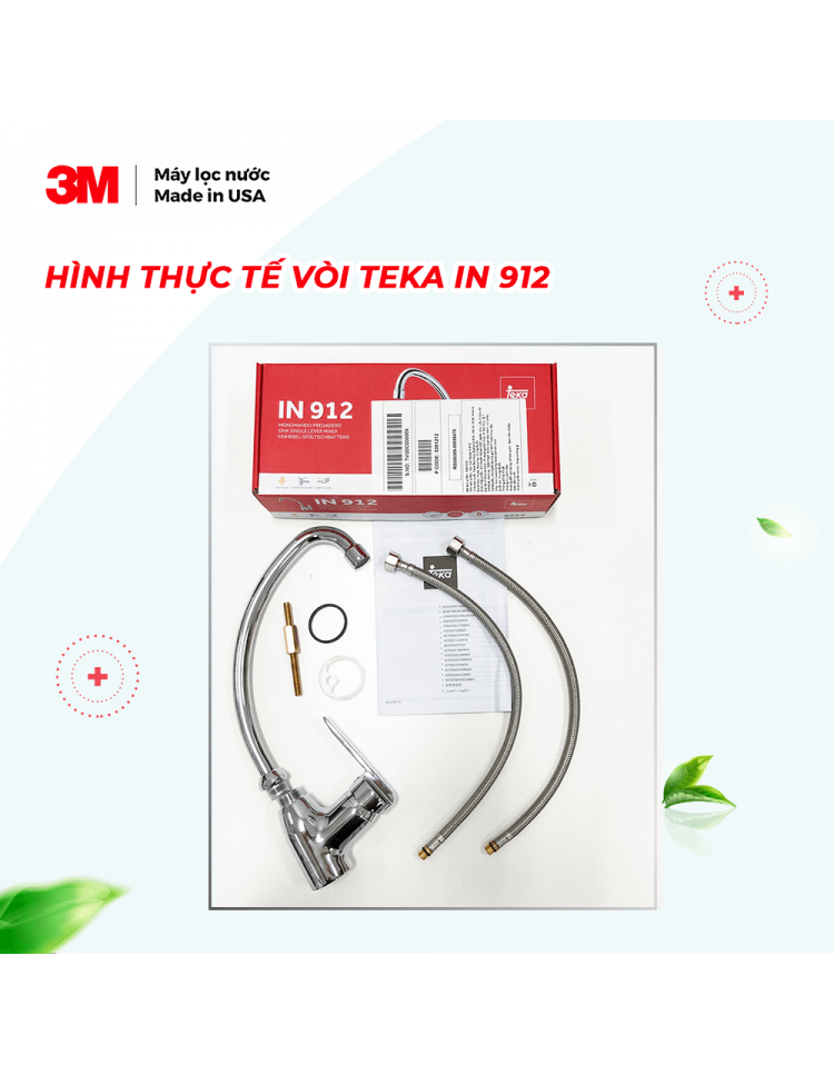 MÁY LỌC NƯỚC 3M LẮP DƯỚI BỒN RỬA + VÒI TEKA CHÂU ÂU - 3M AP EASY CYST FF