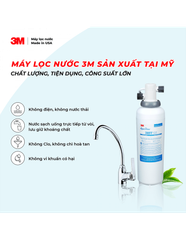 MÁY LỌC NƯỚC LẮP DƯỚI BỒN RỬA 3MFF100 + VÒI TEKA IN912 - 3M FF100