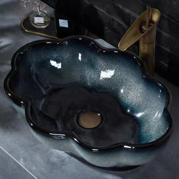 Lavabo gốm mỹ thuật LS28