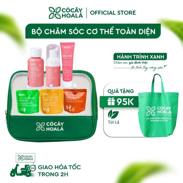 Túi Đi đi - Bộ sản phẩm chăm sóc cơ thể toàn diện, nhỏ gọn khi mang đi du lịch