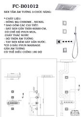 Sen tắm âm trần Fc-b01012