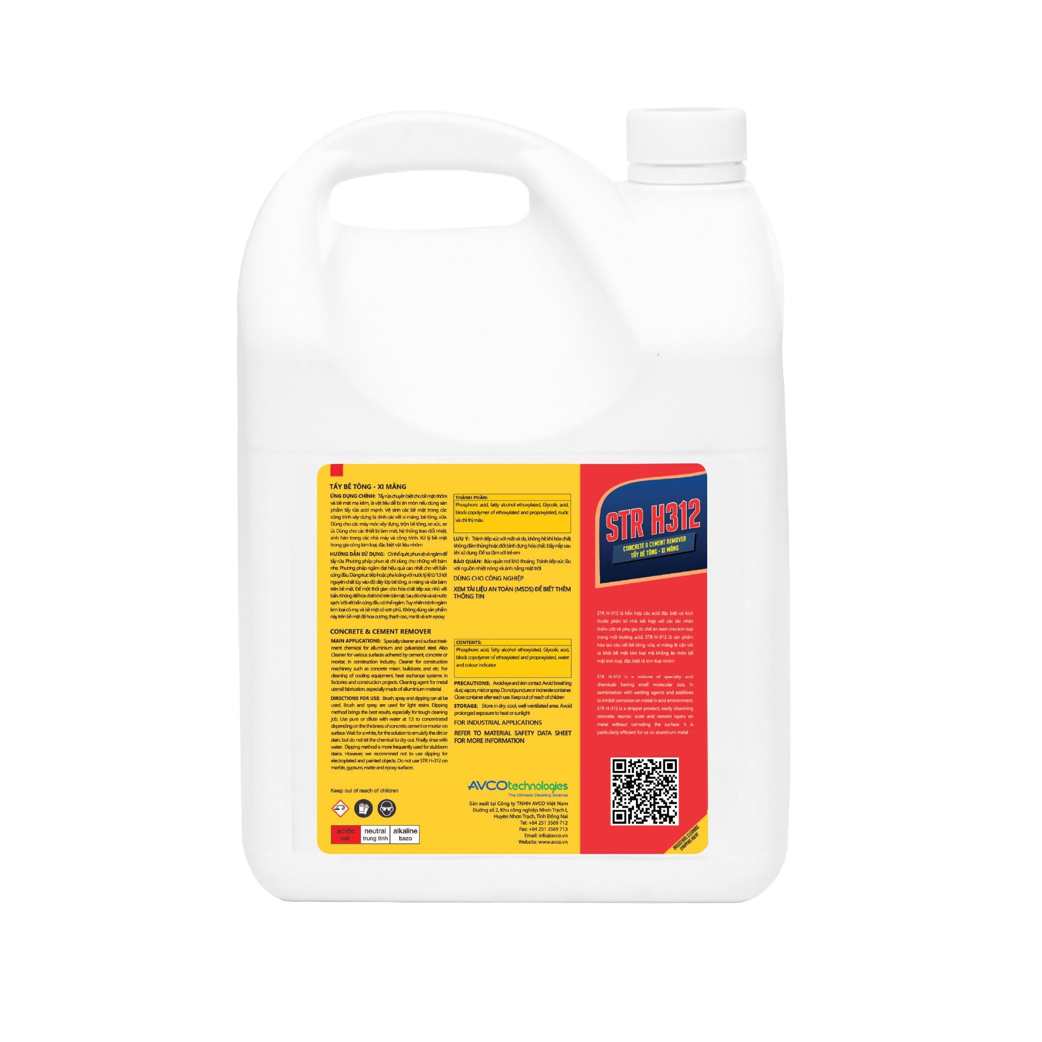 Hóa chất tẩy xi măng STR H312