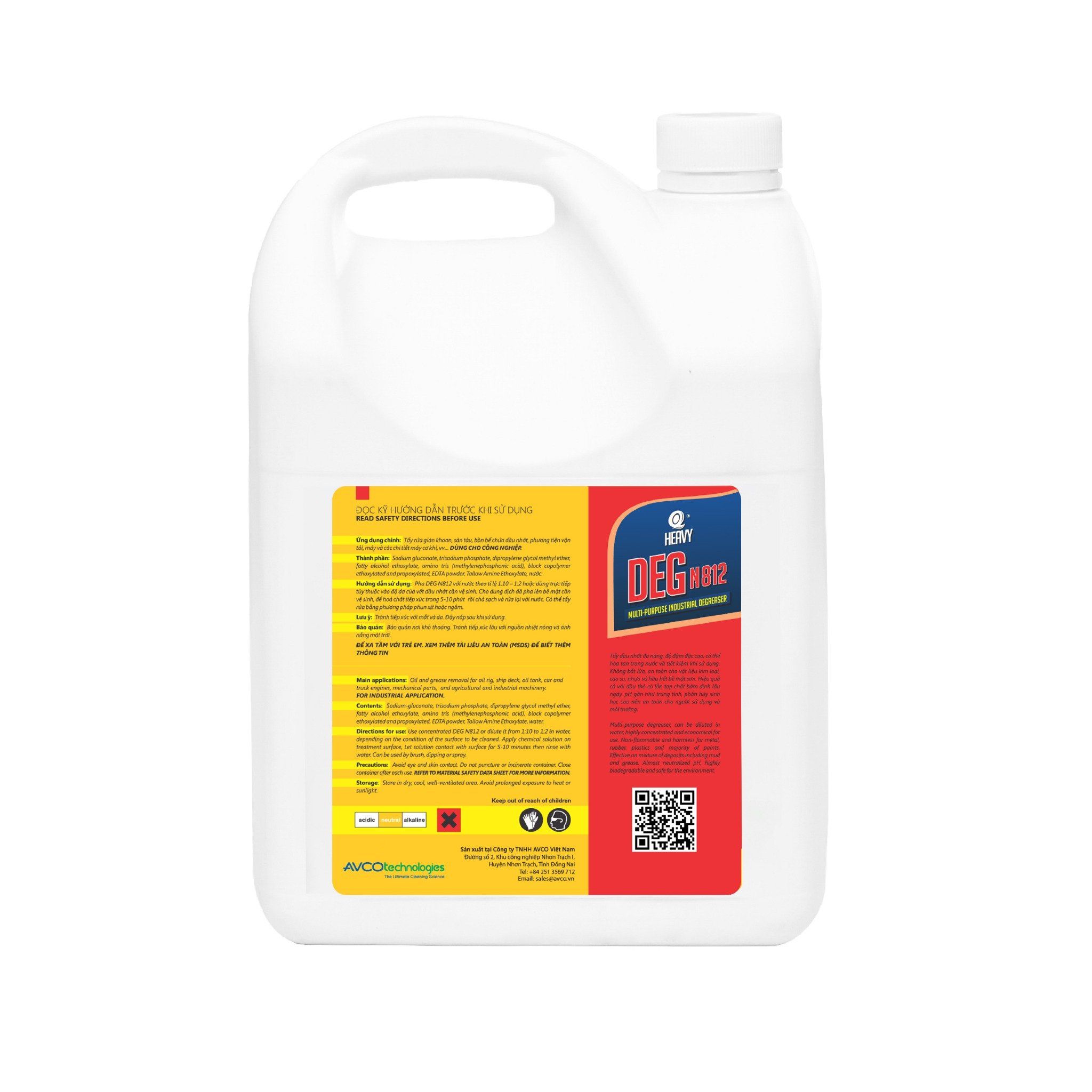 Hóa chất tẩy nhớt công nghiệp đa năng DEG N812