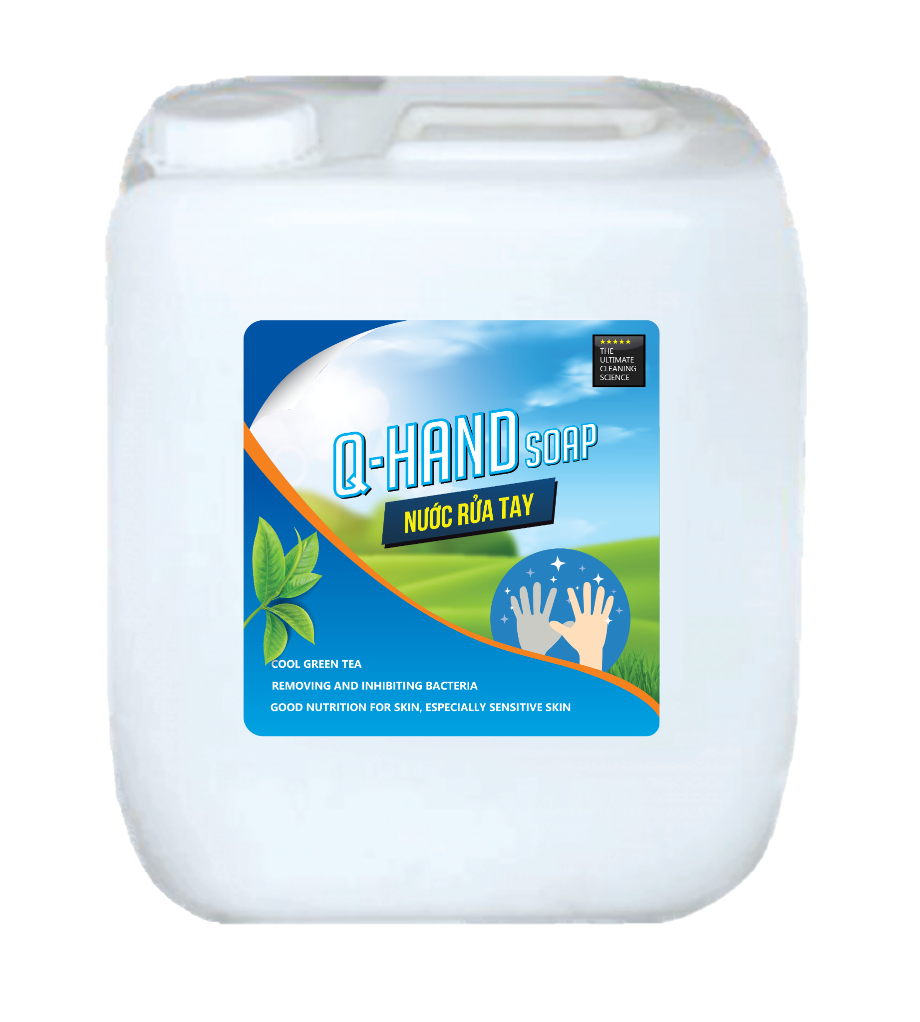 Q HAND Nước rửa tay - Hương trà xanh