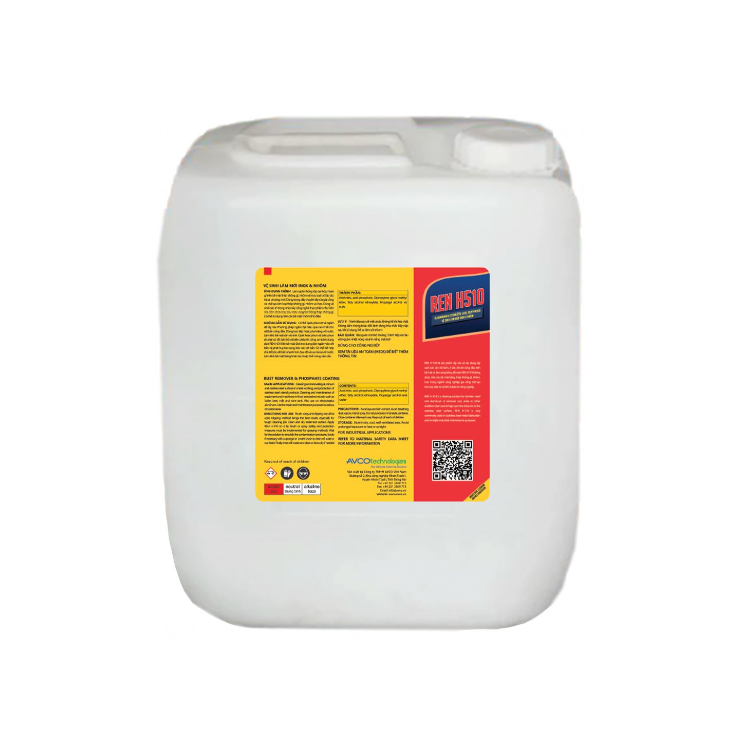 Dung dịch vệ sinh, làm mới inox và nhôm REN H510