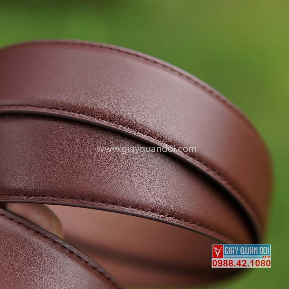 Dây Thắt Lưng Cấp Tướng Màu Nâu Lục Quân - Công ty 32